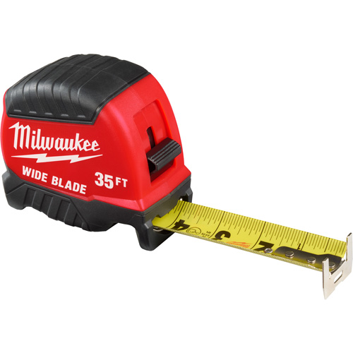 Wide Blade Tape Measure, 1-3/8" x 35' Chandler Sales