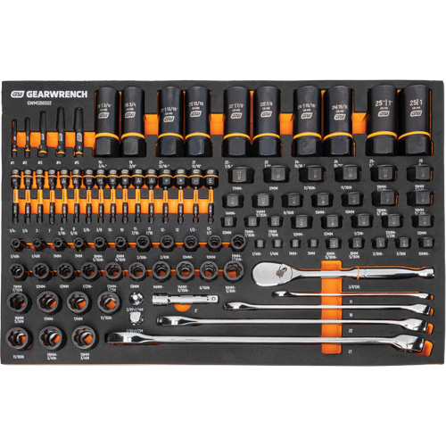 Mechanics Tool Set in Modular Foam Trays with Storage Unit, 247 Pieces Chandler Sales