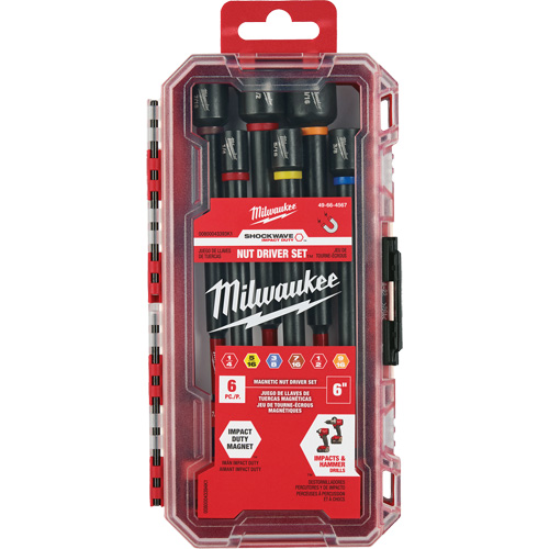 Jeu de tourne-&eacute;crous de 6" Impact Duty SHOCKWAVE, 6 mcx, Magn&eacute;tique Chandler Sales