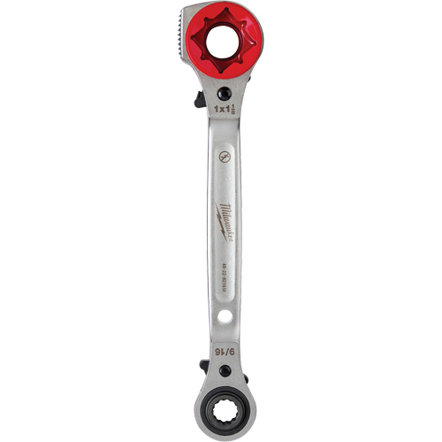 Cl&eacute; &agrave; cliquet 5 en 1 pour monteur de ligne avec face de frappe frais&eacute;e, Prise de 3/4"/1"/1-1/8", Poign&eacute;e Ergonomique Chandler Sales