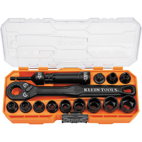 Jeu de douilles &agrave; chocs ouvertes essentielles KNECT, 28 Mcx, Chocs, Prise de 3/8" Chandler Sales