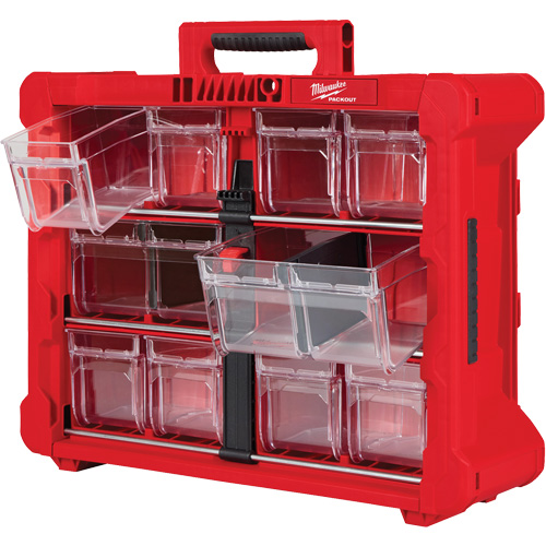 Organisateur PACKOUT &agrave; bac inclinable, 15-1/5" x 19-7/10" x 6-7/10", Noir/Rouge Chandler Sales