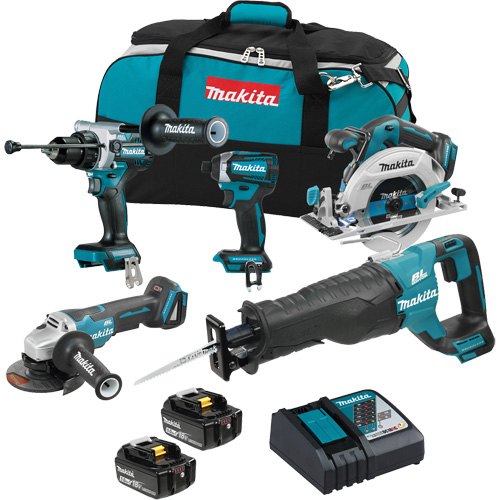 Ensemble de 5 outils sans balai 18V LXT, Lithium-ion, 18 V Chandler Sales
