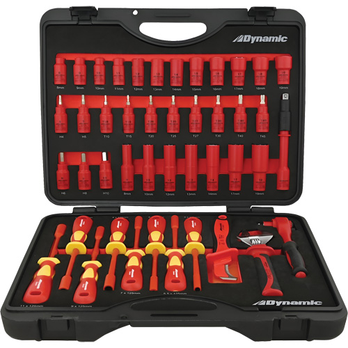 Insulated Socket & Tool Set, 44 Pcs Chandler Sales