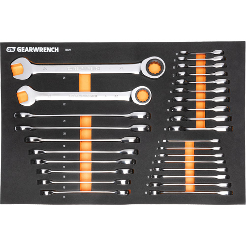 MEGAMOD Metric Mechanics Tool Set in Modular Foam Trays with Rolling Cabinet, 358 Pieces Chandler Sales
