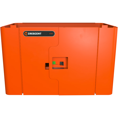 Armoire de rangement s&eacute;curis&eacute;e RAILWORKS en acier avec panneau &agrave; deux portes verrouillables Chandler Sales