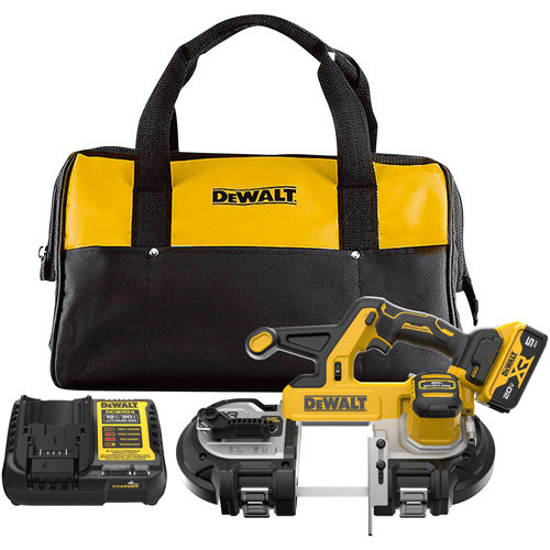 XR&reg; Mid-Size Bandsaw with 5 Ah Battery Kit, 20 V, 3-3/8" Capacity Chandler Sales