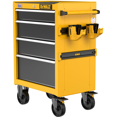 Heavy-Duty Rolling Tool Chest, 4 Drawers, 26" W x Yellow Chandler Sales