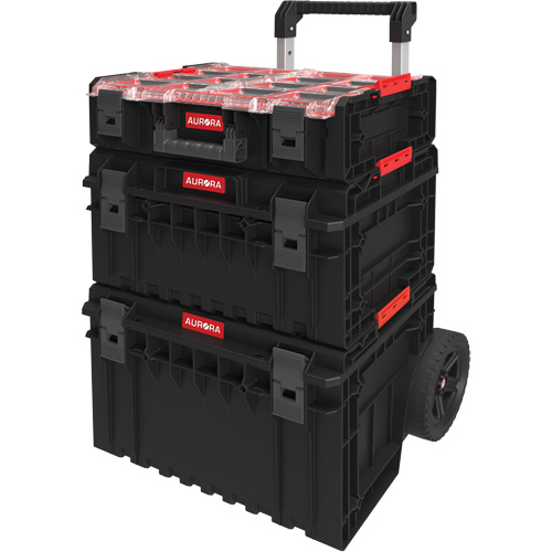 Arx 3-Piece Modular Starter Kit, 23"/25-1/5" x 19"/15-1/5" x 12-3/5"/26"/6-4/5", Black/Red Chandler Sales