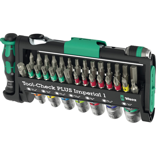 Ensemble d'outils en mesures imp&eacute;riales 1 Tool-Check PLUS, 39 Mcx, Prise de 1/4" Chandler Sales
