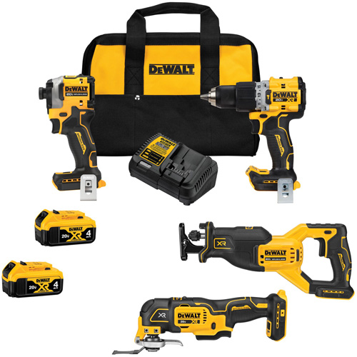 Ensemble combin&eacute; de quatre outils sans balai, Lithium-ion, 20 V Chandler Sales