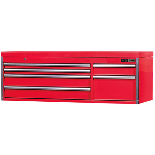 PMC5606 Pro Series Mechanics Chest, 55-1/2" W, 6 Drawers, Red Chandler Sales