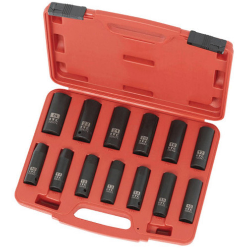Jeu de douilles m&eacute;triques IPS-1312DM, 13 Mcx, Chocs, Prise de 1/2", Profond Chandler Sales