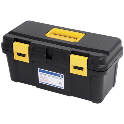 Coffre &agrave; outils portatif en plastique JPTB-16, 16" la x 8" p x 7-1/2" h, Noir Chandler Sales
