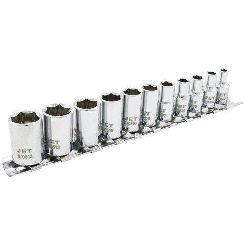 SS1411M-6 6-Point Metric Socket Set, 11 Pcs, 1/4" Drive Size Chandler Sales