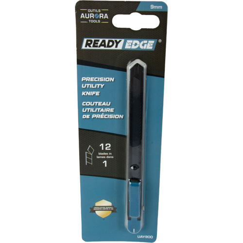9mm Standard-Duty Knife, Stainless Steel, Plastic Handle Chandler Sales
