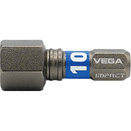Embout Impactech, Hexagonale, 10 mm, Prise 1/4" Chandler Sales