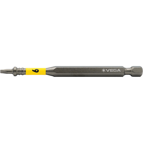 Embout pour outils &eacute;lectriques Impactech, Fente, Embout 6F-8R, Prise 1/4", Longueur 3-1/2" Chandler Sales