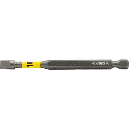 Embout pour outils &eacute;lectriques Impactech, Fente, Embout 10F-12R, Prise 1/4", Longueur 3-1/2" Chandler Sales