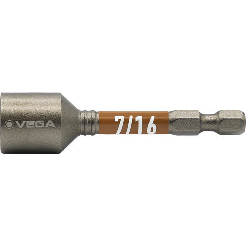 Tourne-&eacute;crou Impactech, Embout 7/16", Prise 1/4", 2-9/16" lo, Magn&eacute;tique Chandler Sales