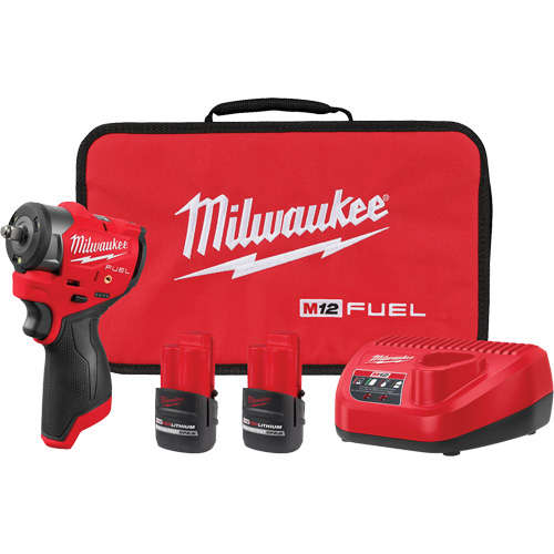 M12 FUEL Subcompact Impact Wrench with Friction Ring Kit, 12 V, 3/8" Socket Chandler Sales