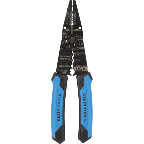 Long Nose Multi-Purpose Wire Stripper, 8-1/4" L, 10 - 20/12 - 22 AWG Chandler Sales