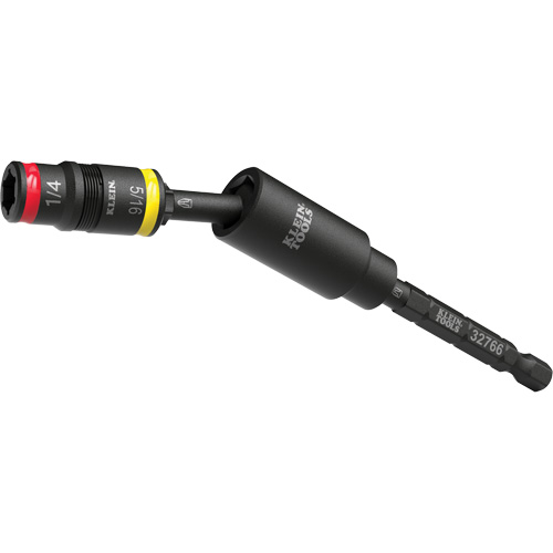 Douille r&eacute;versible &agrave; impact avec adaptateur pivotant, Hexagonale, Prise 1/4", 3 mr Chandler Sales