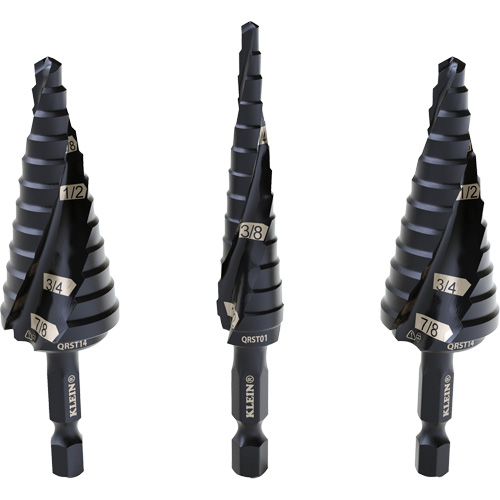 Step Drill Bit Set, 3 Pieces, High Speed Steel Chandler Sales
