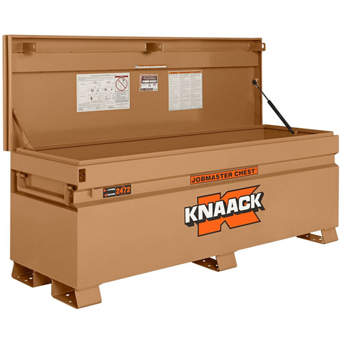 Model 2472 Jobsite Chest with Padlock, 72" x 24" x 28-1/4", Steel, Tan Chandler Sales