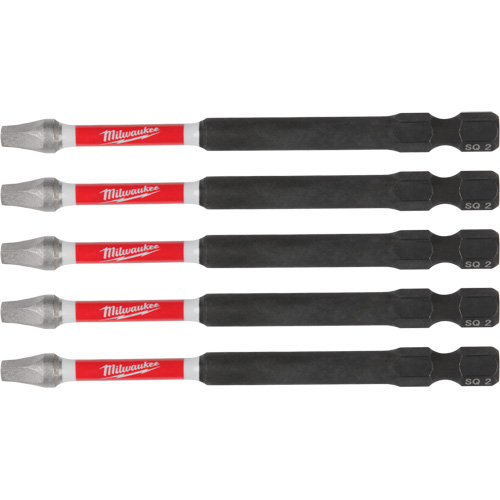 SHOCKWAVE Impact Recess Power Bits, Square, 2 Tip, 3-1/2" Length Chandler Sales
