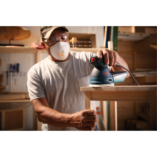 Palm Random Orbit Sander/Polisher, 5" Sand Paper, 2.5 A, 120 V Chandler Sales