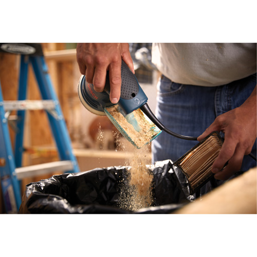 Palm Random Orbit Sander/Polisher, 5" Sand Paper, 2.5 A, 120 V Chandler Sales