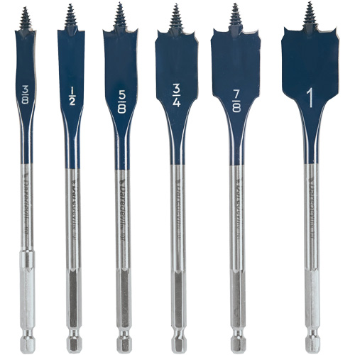 Daredevil&reg; Spade Bit Set, 6 Pieces Chandler Sales