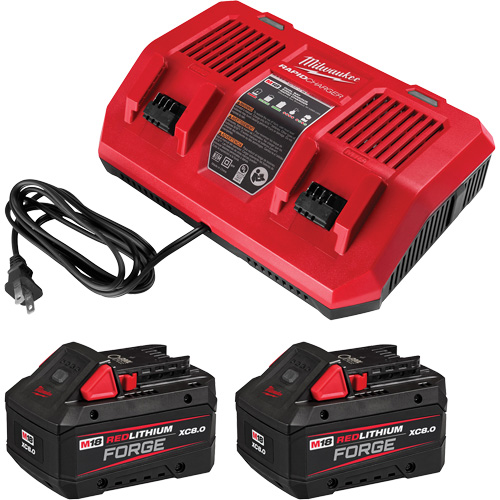M18 REDLITHIUM FORGE Starter Kit with Dual Bay Rapid Charger, 18 V, Lithium-Ion Chandler Sales