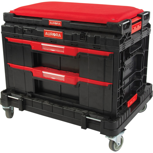 Socle roulant Arx avec jeu de roulettes pivotantes 3 mcx, 23-1/10" x 15" x 13-2/5', Noir Chandler Sales