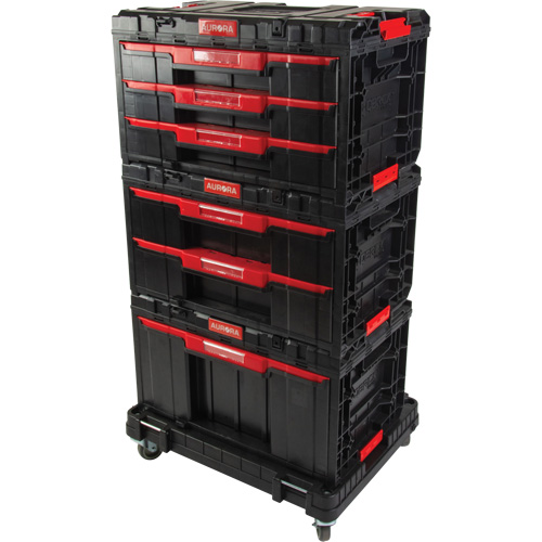 Socle roulant Arx avec jeu de roulettes pivotantes 4 mcx, 23-1/10" x 15" x 22-1/2", Noir Chandler Sales