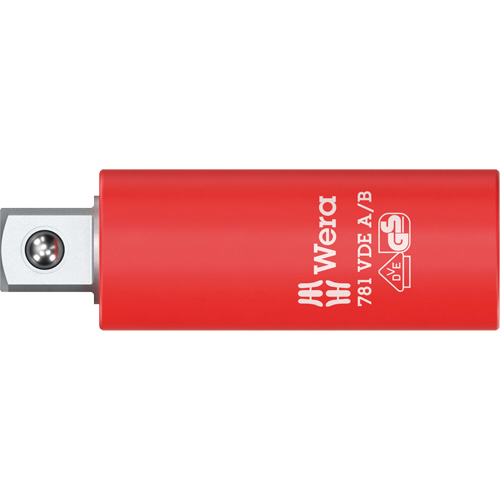 Adaptateur isol&eacute; VDE A/B, Prise 1/4", Douille 3/8", 2,78" lo, Sph&eacute;rique Chandler Sales