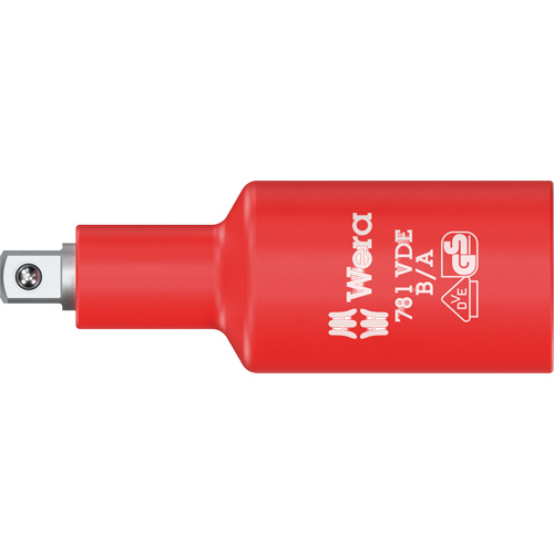 Adaptateur isol&eacute; VDE B/A, Prise 3/8", Douille 1/4", 2,59" lo, Sph&eacute;rique Chandler Sales