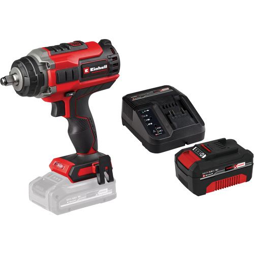 Cl&eacute; &agrave; chocs professionnelle sans fil avec batterie 4 Ah PXC et ensemble de d&eacute;part de chargeur, 18 V, Mandrin 1/2" Chandler Sales