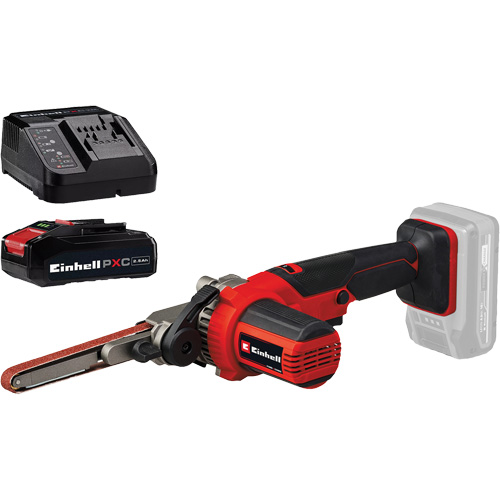 Ponceuse-lime &agrave; courroie 18" sans fil avec batterie 2,5 Ah PXC et ensemble de d&eacute;part de chargeur Chandler Sales