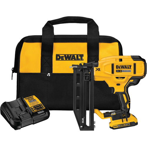 Ensemble de cloueuse droite sans fil pour la finition de cal 16 XR, 20 V, Lithium-ion Chandler Sales
