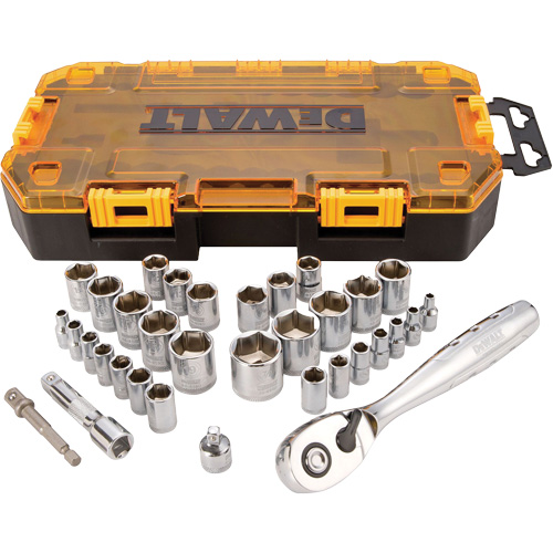 1/4" & 3/8" Drive Socket Set, 34 Pcs Chandler Sales