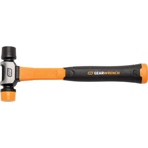 Soft Face Hammer, 16 oz. Head Weight, Plain Face, Solid Steel Handle, 12-1/4" L Chandler Sales