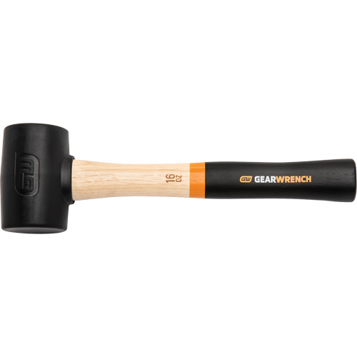 Rubber Mallet, 16 oz., Wood Handle, 13" L Chandler Sales
