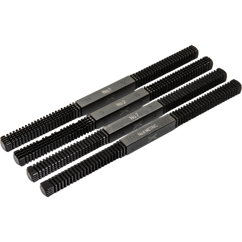 4-Piece Thread Restoring File Set, Square, 9" Chandler Sales