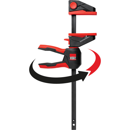 Serre-joints &agrave; g&acirc;chette pour barres &agrave; une main avec poign&eacute;e rotative &agrave; 360°, 4-1/2" (114,3 mm) Chandler Sales