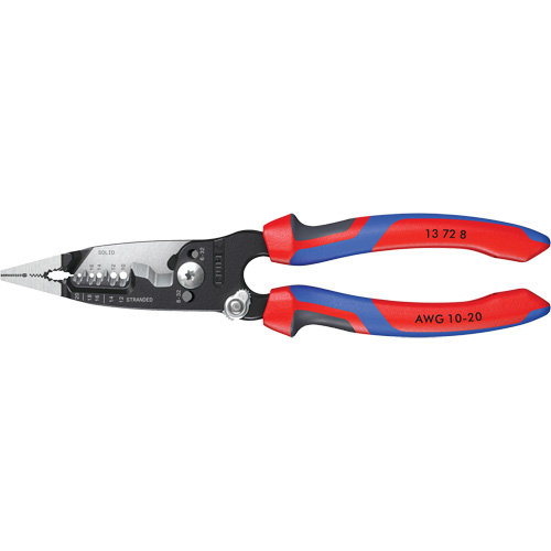 Forged Wire Stripper with KNIPEXTEND Handle, 8" L, 10 - 20 AWG Chandler Sales