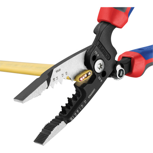 Forged Wire Stripper with KNIPEXTEND Handle, 8" L, 10 - 20 AWG Chandler Sales