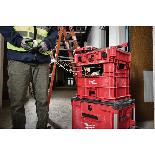 Bac distributeur de fils XL PACKOUT, 15-3/4" x 18-5/8" x 15", Noir/Rouge Chandler Sales