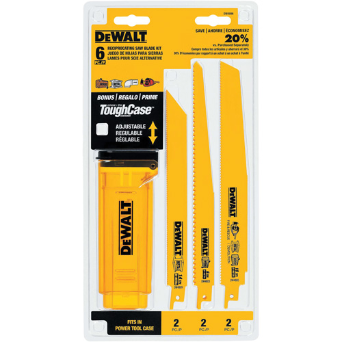 Bi-Metal Reciprocating Saw Blade Set with Telescoping Case Chandler Sales